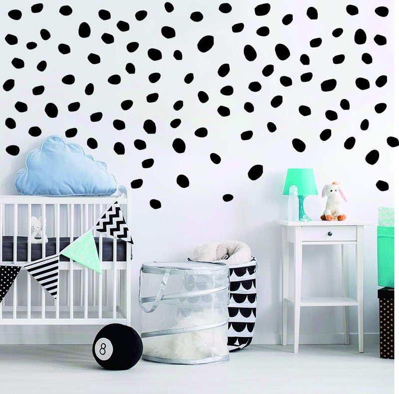 Easu Polka Dots Wall Decal Irregular Dots Wall Decal Removable Vinyl Polka Dot Decor Modern Wall Sticker Nursery Wall Decor - Image 1